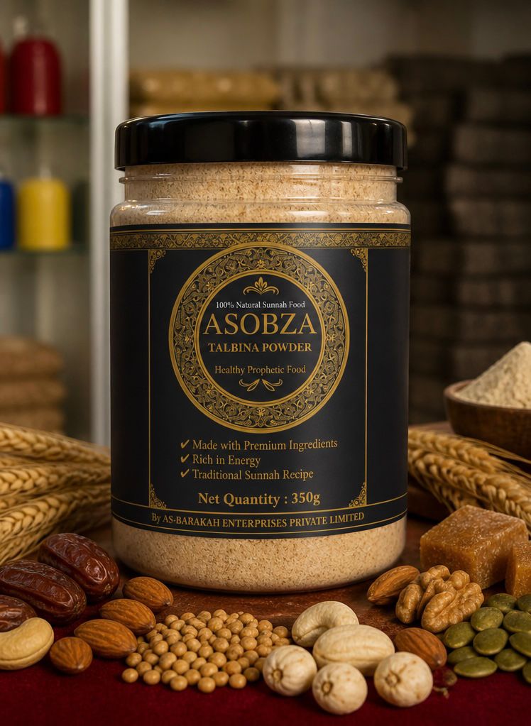 ASOBZA Talbina Powder 350g | 100% Natural Sunnah Food | Traditional Sunnah Recipe