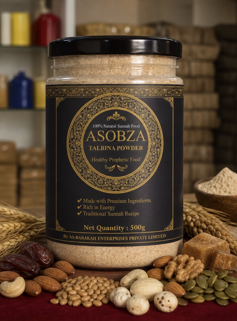ASOBZA Talbina Powder 500g | 100% Natural Sunnah Food | Traditional Sunnah Recipe